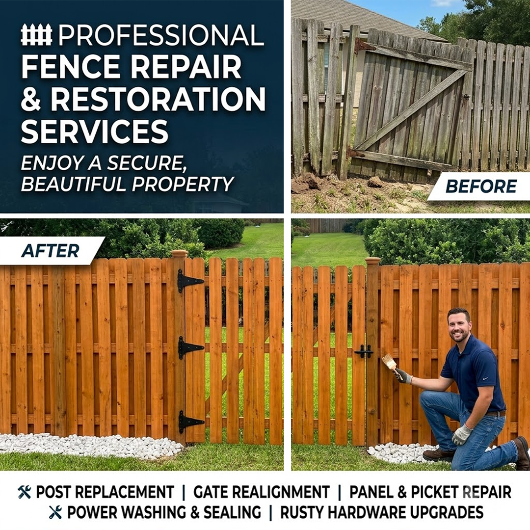 Professional Fence Repair & Restoration Services